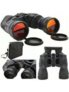 雙筒望遠鏡高清光學設備，採用O形密封防水技術，支援全天候戶外探險使用，堅固ABS材質抗震防塵，適用於野外觀鳥、遠足、露營、狩獵、海邊觀察、登山旅行及體育賽事觀賽，360°視野覆蓋帶來沉浸式觀測體驗，黑色經典設計搭配防滑握柄，輕便攜帶，男女皆宜，兼顧實用與美感，精選工藝打造高性能鏡片，保證成像清晰度與遠距離精準對焦，多功能配置適應各種複雜環境，是自然探索者與戶外愛好者理想之選」 - 黑色 - 查看 2