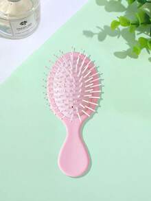 4pcs/3pcs/1pc Children's Casual Style Macaron Color Solid Color Airbag Small Comb Set, Suitable For Knotting And Styling Tools During Travel, Suitable For Ordinary Hair, Salon Level Home And Personal Care, Children's Hairdressing Tools, Is An Ideal Choice For Giving Gifts To Children