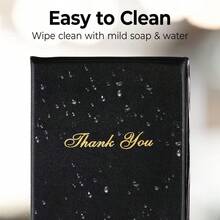 1/2/3/4/5 Pcs Professional 25.5cm Gold "Thank You" Guest Check Presenter, PATIKIL Restaurant Bill Holder, Gold "Thank You" Guest Check Presenter, Server Guest Check Pad, Ideal For Restaurants And Cafes