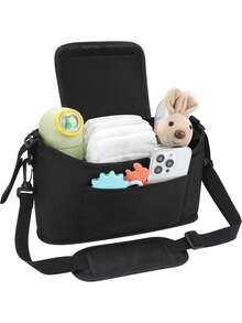 婴儿推车包婴儿尿布妈咪包大容量婴儿车收纳袋杯架奶瓶婴儿车配件挂袋