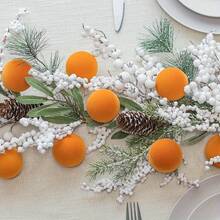 6pcs Velvet Christmas Ornaments - 6.1 Cm Colorful Flocked Plastic Balls For DIY Tree, Wreath, And Home Decor, Soft Pastel & Vibrant Colors (Pink, Orange, Yellow, Green, Blue, Teal), Holiday Decor | Flocked Texture | Soft Fabric Cover, Christmas Decorations Room Decor Winter Christmas Decorations Home Christmas Gifts Christmas Decor - Multicolor - View 9