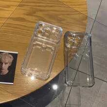 Transparent Phone Case, Suitable For Various Phone Protective Cases. Compatible With Apple 17/17 Pro/17 Pro Max/17 Air Series Transparent Card Slots, Card Slots, Card Slots, As Well As Universal Phone Cases, Protective Cases, Shells, Covers And Anti-Drop Cases. Wallet Phone Case - Transparent-card Holder - View 5