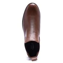 100% Genuine Leather Boot, Soft, Light And Comfortable, Flexible Sole, Country Fashion Boot, Coffee - 咖啡 - 查看 5
