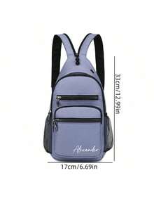 Customized New Waterproof And Versatile Chest Bag, Suitable For Outdoor Fashion And Sports, Crossbody Bag, Multifunctional, Suitable For Both Men And Women To Wear, Easy To Carry When Traveling, Multi Pocket Design, Simple And Fashionable Color Matching, Multiple Color Options, Large Capacity, Simple Casual Shoulder Bag, Give To Family And Friends, Birthday Gifts, Essential For Going Out