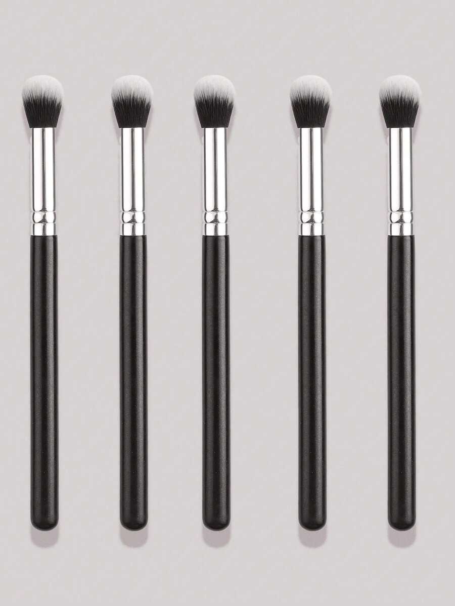 Pincel de Maquiagem Profissional para Olhos, Cerdas de Náilon Macias, Pincéis Multifuncionais para Mistura e Coloração, Pincel de Palma Portátil para Todos os Tipos de Pele, Cabo de Plástico ABS