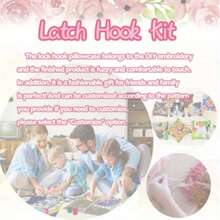 Kits de crochet de flamants roses pour adultes, kit de coussin à crochet pour débutants DIY avec taie d'oreiller imprimée, crochet et kit de tapis à lacets, housse de coussin à point de croix pour la décoration du canapé à la maison 43 cm/16,93 po x 43 cm/16,93 po