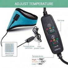 1pc USB Powered Neck Fatigue Relief Heating Pad, 3 Temperature Settings, Ergonomic Design, Neck Massager, Neck Stretcher, Neck Warmer, Portable Arm/Leg/Neck Electric Heating Pad, Fast Heating, Birthday/Valentine's Day/Mother's Day Gift