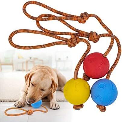 Dogs Can Relieve Boredom Through Chewing And Gnawing, So You Can Choose Durable And Chew-Resistant Balls. Wearing Rope Balls, Stretchy TPR Material Dog Toys, Throwing Ball Games, And Interacting With Pets Can Effectively Alleviate A Dog's Boredom.