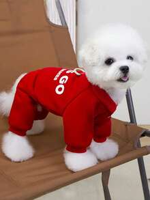 25件套宠物衣服狗狗衣服秋冬宠物四腿运动衫羊毛夹克