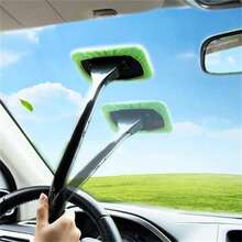 3pcs Glass Cleaner Handle Car Windshield Brush Auto Windscreen Car Brush Tools - Green - View 9