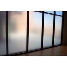 Frosted Adhesive Film For Glass Box Window Door Bathroom Balcony Privacy Eliminates View - 白色 - 查看 5