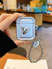 1个蓝牙耳机保护套，时尚简约银色爱心保护壳，兼容 Pro/Pro2/1、2/3/4，情侣款设计 - 彩色 - 查看 13