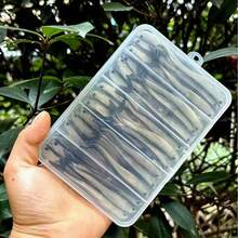 30 piezas/Caja Señuelos de pesca blandos oscilantes de 3.15 pulgadas y 2g, aptos para pesca de agua dulce y salada de lubina, ideales para pesca marina. Cebo de pesca con cola ahorquillada en forma de camarón y gusano - Multicolor - Ver 9