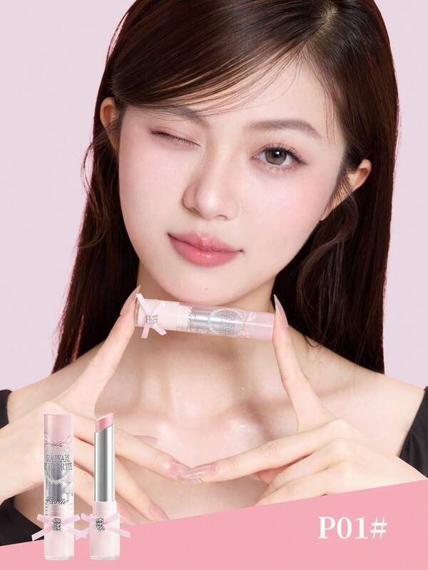 FLORTTE سلسلة بحر زجاجية FLORTTE أحمر شفاه صلب