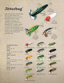 Arbogast Jitterbug Topwater Bass - Señuelo de Pesca para Pesca Nocturna - Rana de panza amarilla - Ver 4