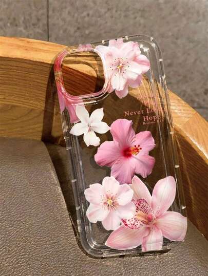 Capa Transparente com Estampa Floral Vívida Compatível com iPhone 17/16/11/12/13/14/15/15 Pro/15 Plus/15 Pro Max/7 Plus/8 Plus/X/Xs Max/Xr/11 Pro/12 Pro/13 Pro/14 Pro/12 Mini/13 Mini/11 Pro Max/12 Pro Max/13 Pro Max/14 Pro Max/14 Plus/6/6s/6 Plus/7/8/16 Pro/16 Plus/16 Pro Max/SE e Compatível com Samsung Galaxy/A12/A13/A15/A32/A33/A52S/S20/S21/S22/S23/S24/S24/S25