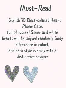 1pc Laser Heart Pearl Phone Case With Makeup Mirror, Compatible With IPhone 17/17 Air/17 Pro/17 Pro Max, Compatible With IPhone 16-7/Pro/Pro Max/Plus, S10-S25/Ultra/FE/Plus/Ultra, Compatible With Redmi, - Elegant Girly 3D Decor, Delicate & Cute Portable, Niche Design, Anti-Drop & Scratch,International Version, Not The Domestic Version - Silver - View 6