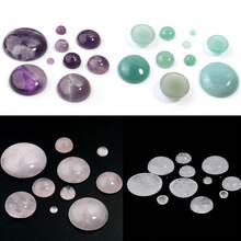 10pcs/Pack Crystal Round Cabochon Stones 4-16mm Pendant Necklace Making Jewelry DIY Accessories - Crystal Interface - View 4