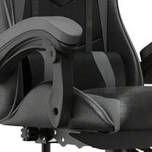 Gaming Chair Office Chair Desk Chair Swivel Heavy Duty Chair Ergonomic Design With Cushion And Reclining Back Support (Gray)