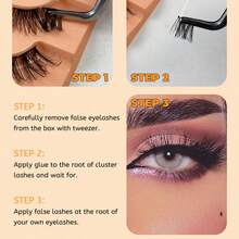 21-Pair False Eyelash Set Fluffy Cat-Eye Lashes Black False Eyelashes Features A Fine Band For Comfortable Wear - Fox Eye Lashes - View 3
