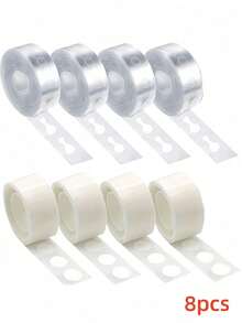 مجموعة إكسسوارات البالونات 1-8 قطع، سلسلة بالونات ذات فتحتين، نقاط غراء البالونات، شرائط عقدة الفراشة البالونات، فيونكة، نقاط بولكا، إكليل، مناسبة لحفلات الزفاف وأعياد الميلاد والتخرج والعودة إلى المدرسة وزينة عيد الميلاد