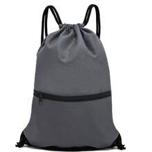Drawstring Bag Sackpack - Dunkelgrau - Übersicht 1