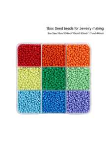 3mm Glass Seed Beads Kit, Mix Colors Seed Beads Kit For Jewelry Making, DIY Bracelet Necklace Key Chain Craft, Atmosphere Decoration Friend Party Gifts