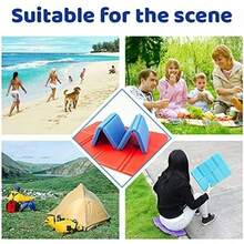 4 Stücke faltbares Sitzkissen für den Außenbereich, XiXiRan Outdoor Thermokissen, für Erwachsene und Kinder, für Garten, Camping, Picknick, Wandern (4 Farben)