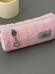 1个鱼形面粉袋铅笔盒和1个面包狗蛋糕铅笔盒，可爱化妆包，学生返校文具袋，大容量收纳袋，铅笔盒，铅笔袋，房间装饰，万圣节装饰，秋季装饰，圣诞节和万圣节装饰品