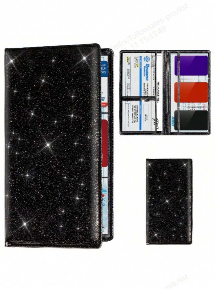 Vehicle Registration & Insurance Card Holder, Car Document Storage Box, Suitable For Women, Men, Teenagers,Storage Orangizer,Travel Essential - Multicolor - View 13