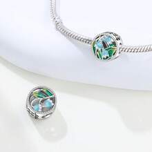 CYCUFF 1 pieza Colgante de flor con baño de plata para hacer pulseras, collares y joyas DIY, regalo para mujeres, regalo de Acción de Gracias