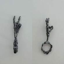 Nouvelle bague porte-cigarette vintage crâne, porte-cigarette anti-jaunissement des doigts, bague à fumer pour hommes, bague porte-cigarette créative, accessoire de support de cigarette pour hommes