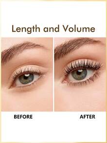 Single Tube Mascara, Classic Black, Curling & Lengthening, Smudge-Proof ...