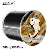 Chelesh 500m Nylon Monofilament Fishing Line, Available In Olive Green, Burgundy, Transparent, And Rose Red Colors, Parallel Winding Craft, High Strength, Good Water Cutting Performance, Multiple Strengths Available, Fishing Gift, Suitable For Beading And DIY Handcraft - Multicolor - View 5
