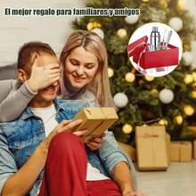 Set de coctelera, set deset de 6 piezas, coctelera Boston de acero inoxidable, conjunto de bartender, herramientas de bar, perfecto como regalo para el Día del Padre - Plateado - Ver 10
