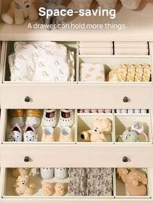 1/3pcs Beige Non-Woven Fabric Drawer Organizer Boxes – Multi-Functional Storage For Clothes, Toys, Accessories, And Desk Essentials; Ideal For Wardrobe, Shelves, Closet Organization, And Storage Set; Lightweight, Breathable, And Stackable Drawer Bins With Smooth Edges; Protects Items From Dust, Keeps Drawers Neat, Easy Access, Compatible With Various Drawer Sizes, Best For Home, Dorm, And Office Use - Beige - View 7