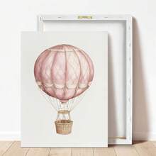 1pc Framed Canvas Wall Art, Pink Nursery Gallery Wall Set, Baby Girl Room Decor, Vintage Children's Room Decoration, Girl Gallery Art, Antique Nursery Wall Decor