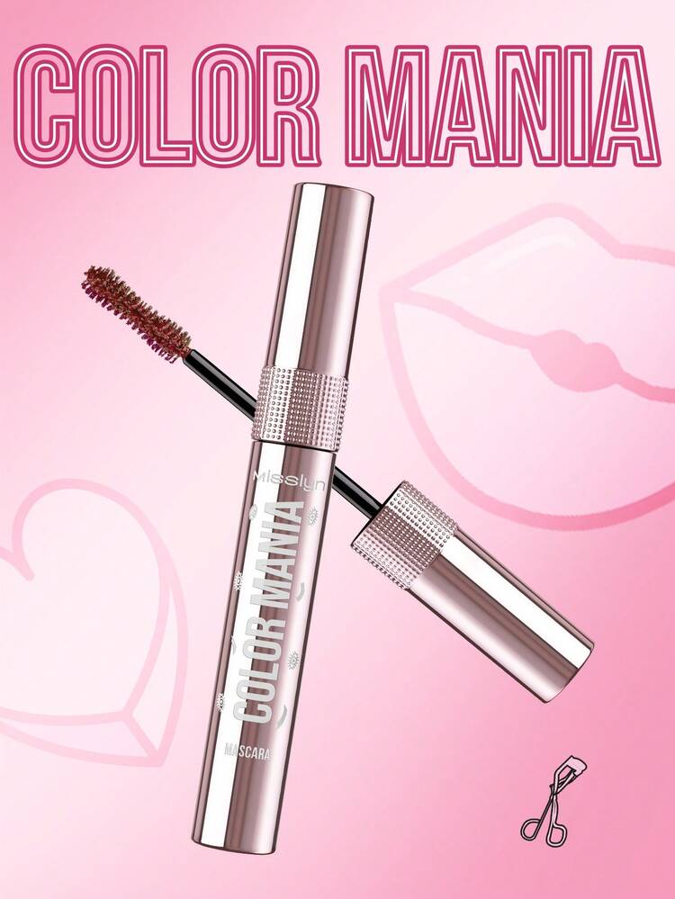 MISSLYN-2PCS Colorful Mascara Set, Color Mania Mascara, Smudge Proof, Dramatic Volume, Long-Wearing, Volumizing Effect, Define Eyelash, Highly Pigmented, No Clumping, Y2K Makeup Party Beach Travel Holiday Camping Outdoors Present Rose Fashion Girl New Year Cosmetic Cosplay Best Trip Festivals Color Fancy Campus School Charm Vibe Cny Chinese New Year, Valentine's Day Gifts - #6+#3 - View 6