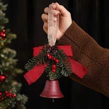 1 peça de lindo enfeite de sino, decoração de Natal com pinha em formato de sino, enfeite de sino para árvore de Natal, decoração natalina, decoração para festa de Natal. - Multicolorido - Ver 11