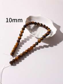 15 Inches 4/6/8/10/12mm Natural Yellow Tiger's Eye Beads, Healing Stone To Enhance Wealth And Confidence, Suitable For DIY Jewelry Making/Bracelets/Necklaces And Natural Stone Accessories (Natural Stone Texture May Vary, Random Delivery)