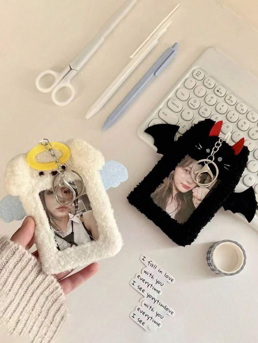 More Than A Dozen Plush Cardholder, Keychain, Car Key Pendant, Decorative ID Photo ID Photo Star Photo Storage Bag Pendant, Car Mirror Pendant, Suitable For, Groupie, Birthday Gift, Christmas Gift, Valentine's Day Gift, Halloween Gift, Holiday Gift, Student Gift - 均碼 - 查看 1