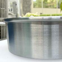 MOLDE DE ALUMINIO 22 CM PARA HORNEAR PASTELES , POSTRES Y PANQUES DE MANERA UNIFORME . MATERIAL DURADERO Y FACIL DE LIMPIAR - Plateado - Ver 4