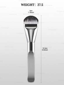 1 Stück Foundation Make-up Pinsel, Gesichtsmaske Pinsel, ultra-dünner Paddle Foundation Pinsel, runder Konturpinsel für das Gesicht, flacher Konturpinsel, Multifunktions