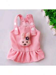 Cute Pet Dress, Dog Princess Skirt, Cat Teddy Poodle Bichon Autumn Dress, Spring/Autumn Casual Pet Dog Cat Lantern Skirt, Pet Clothing, Make Your Beloved Pet Look Adorable (Brooch Can Be Replaced) - Multicolor - View 14