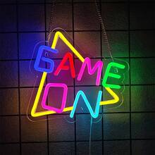 Papan Neon Zona Permainan, Papan Neon Permainan untuk Dekorasi Ruang Permainan - Papan Neon Permainan LED untuk Dekorasi Kamar Remaja Laki-laki, Dekorasi Dinding Gamer - Hadiah Gamer Terbaik untuk Anak Laki-laki, Anak-anak, Catu Daya USB Dapat Digunakan Kembali, Mudah Dipasang. - cahaya polikromatik - View 21