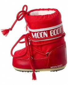 Moon Boot Mini Icon Nylon Boot - 紅色 - 查看 3