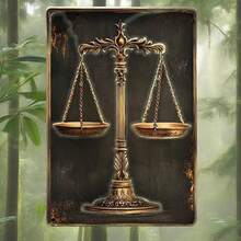 Timeless Vintage Scales Of Justice Wall Art - Elegant Holiday Gift & Classic Cafe Decor - Nhiều màu - Xem 7