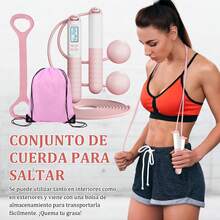 Cuerda para Saltar, Contador de Velocidad Digital para Cuerda para Saltar, Contador de Cuerda para Ejercicio con Función de Cuenta Regresiva de 1 Minuto. - 1 - Ver 4