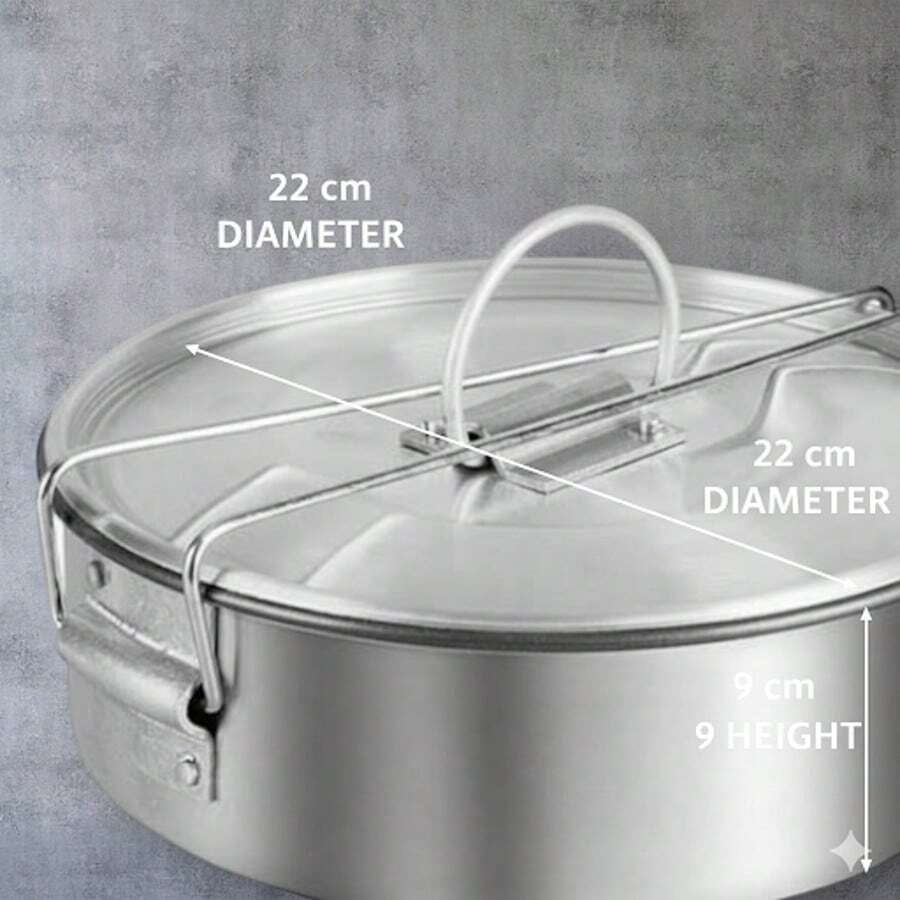 Flanera de aluminio con tapa - Molde para uso en Horno y  baño María - Plateado - Ver 1