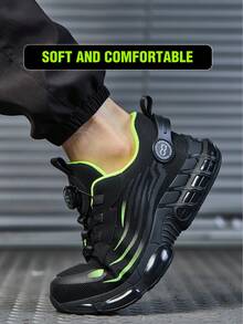 男女通用工业建筑工作鞋，宽楦钢头鞋，旋转纽扣新款舒适工作鞋，户外运动徒步鞋，建筑工地工作鞋，轻便透气工作鞋（请根据中国尺码测量脚长选择尺码）